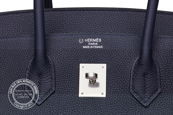 Hermès Birkin 35cm Bleu Nuit Togo PHW