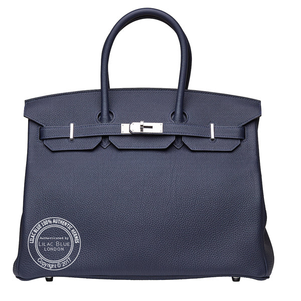 Hermès Birkin 35cm Bleu Nuit Togo PHW