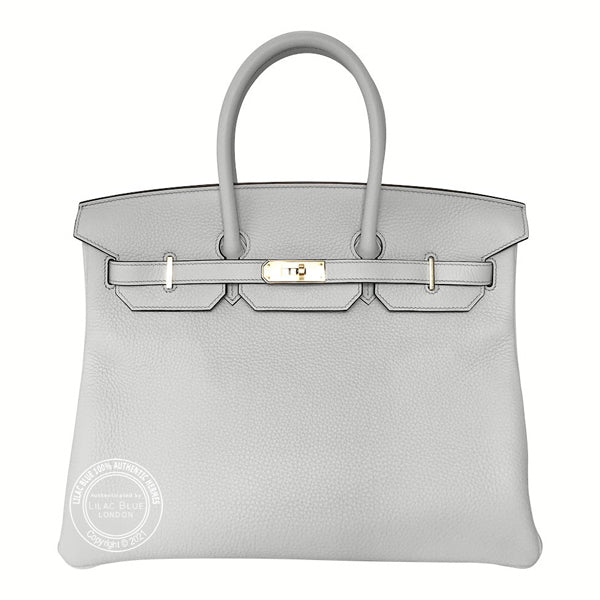 Hermès Birkin 35cm Bleu Pale Clemence GHW