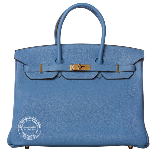Hermès Birkin 35cm Bleu Paradis Clemence GHW