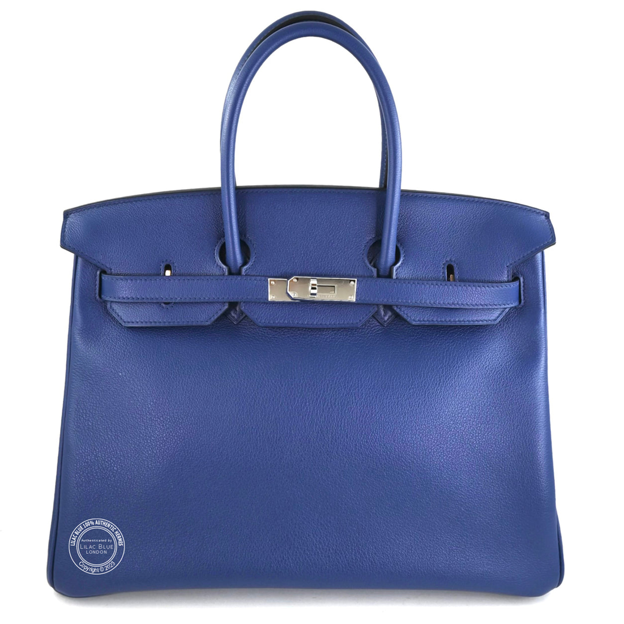 Hermès Birkin 35cm Bleu Saphir Sea Surf Fun Novillo PHW