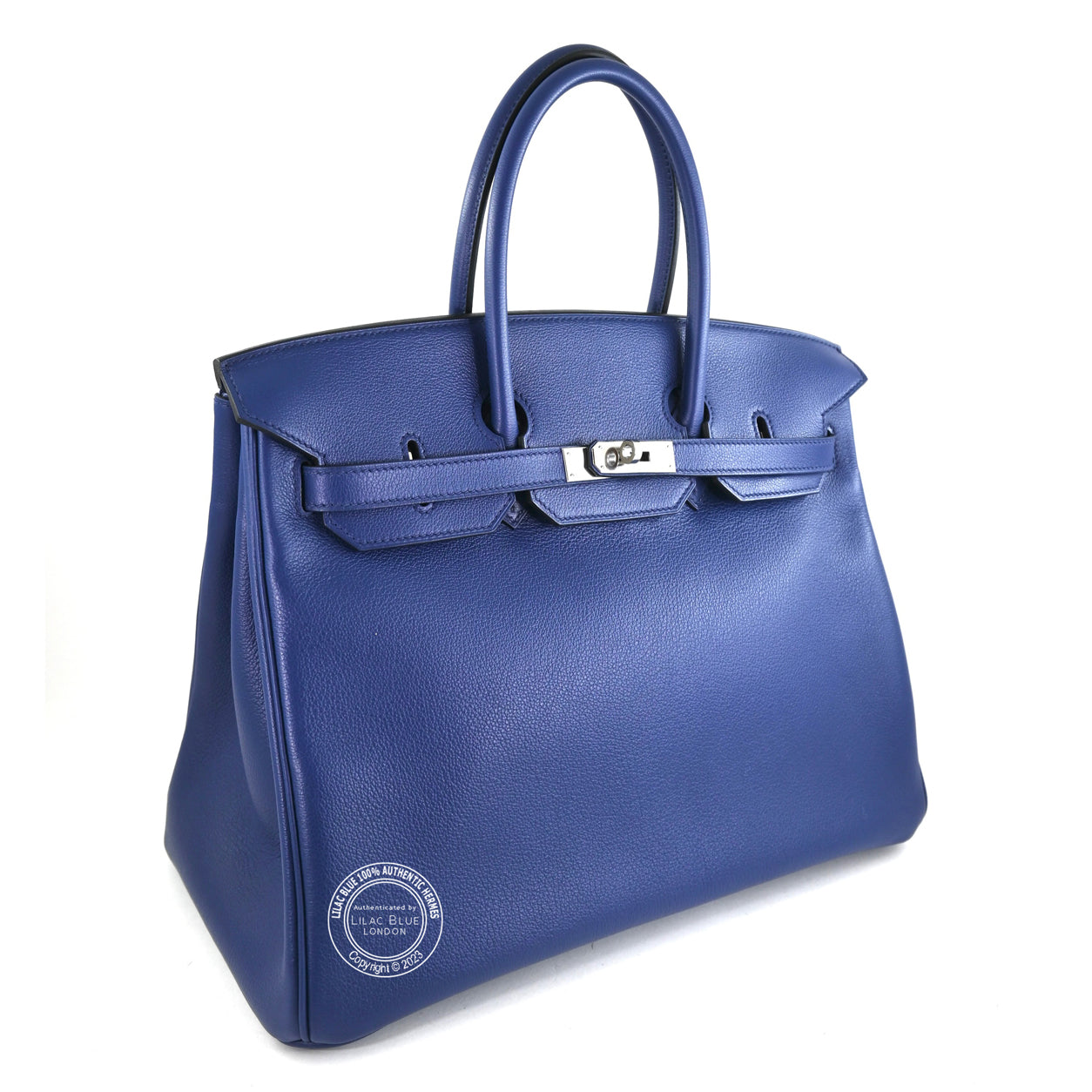 Hermès Birkin 35cm Bleu Saphir Sea Surf Fun Novillo PHW