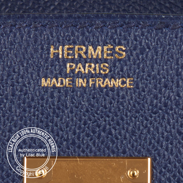 Hermès Birkin 35cm Bleu Saphir Epsom GHW