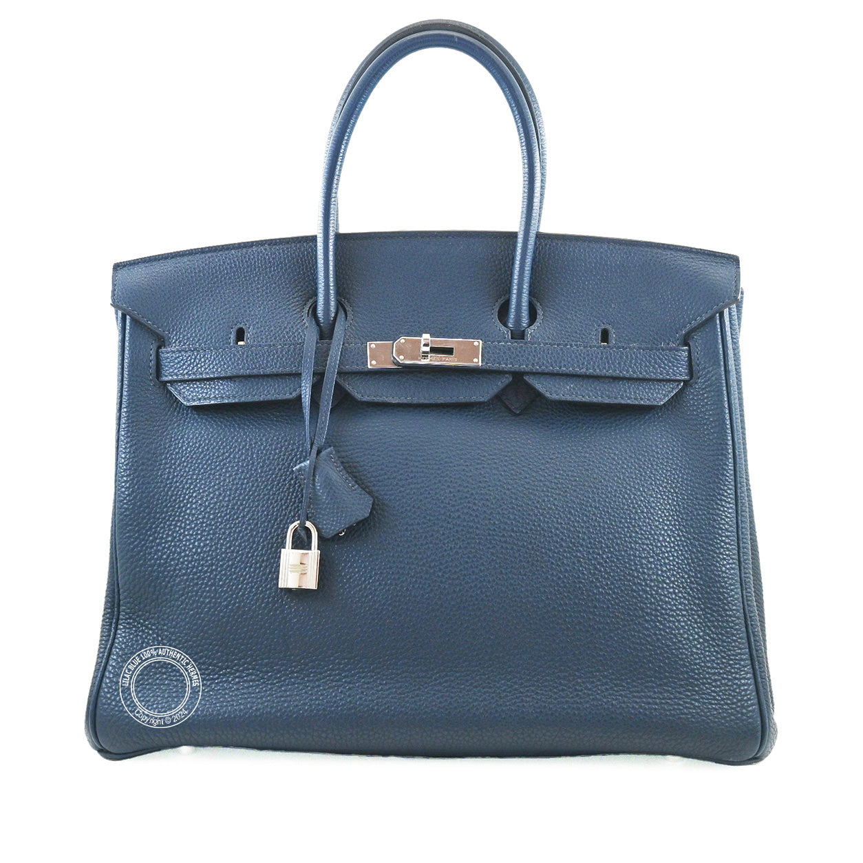 Hermès Birkin 35cm Bleu de Prusse Togo PHW - Preloved