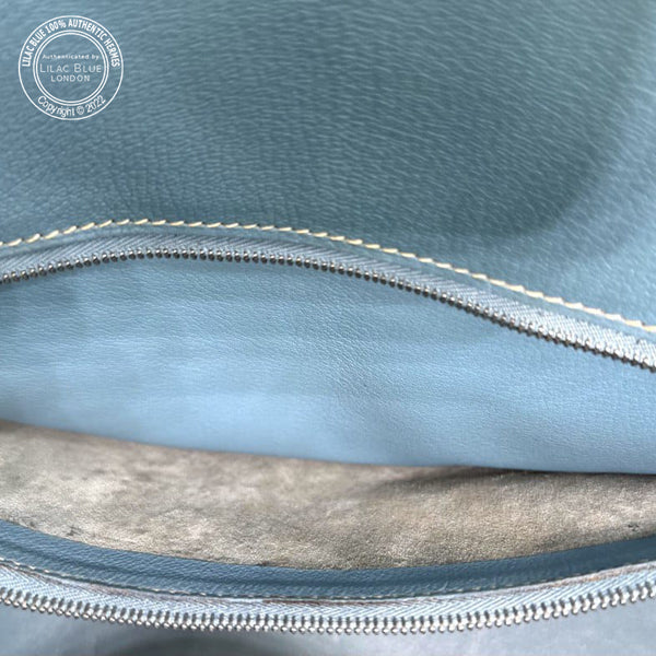 Hermès Birkin 35cm Blue Jean Clemence PHW - Preloved