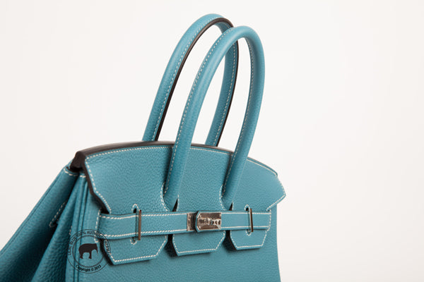 Hermes Birkin 35cm Blue Jean Togo PHW