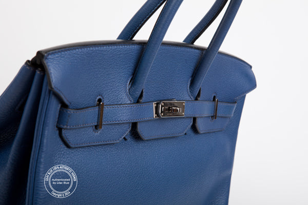 Hermès Birkin 35cm Brighton Blue Togo PHW - Preloved