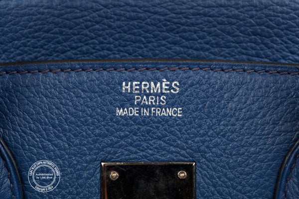 Hermès Birkin 35cm Brighton Blue Togo PHW - Preloved