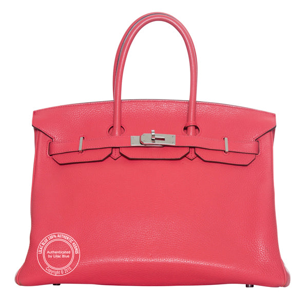 Hermès Birkin 35cm Bougainvillea Togo PHW - Preloved