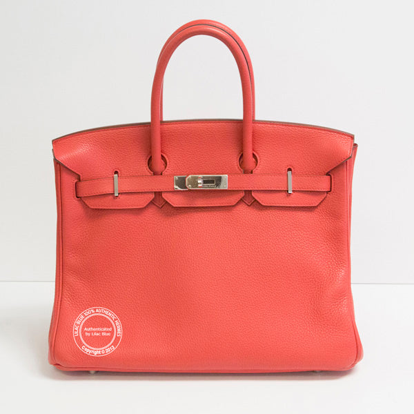 Hermès Birkin 35cm Bougainvillea TC PHW - Preloved
