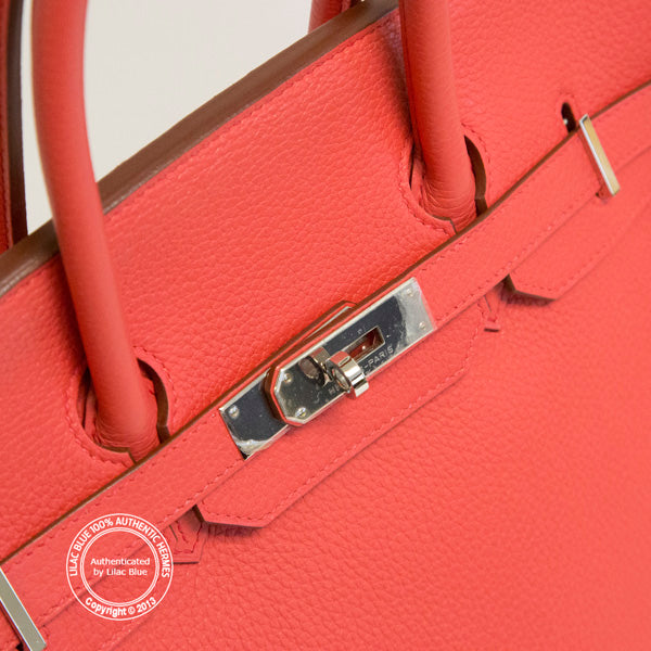 Hermès Birkin 35cm Bougainvillea TC PHW - Preloved