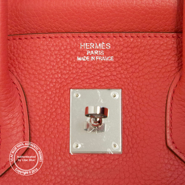 Hermès Birkin 35cm Bougainvillea TC PHW - Preloved