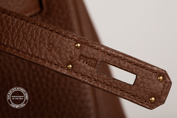 Hermès Birkin 35cm Brulé Togo GHW