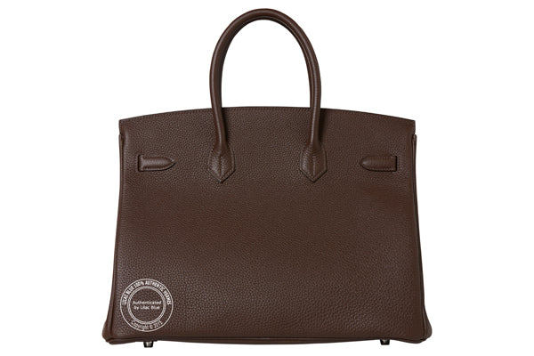 Hermes Birkin 35cm Chocolate Togo PHW