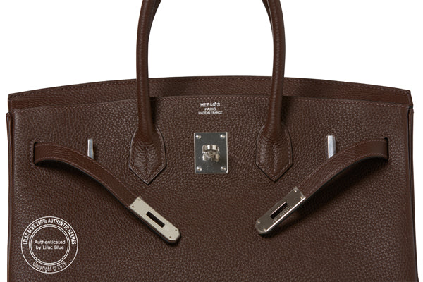 Hermes Birkin 35cm Chocolate Togo PHW