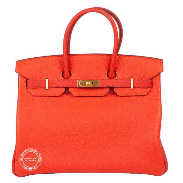 Hermès Birkin 35cm Capucine/Geranium HSS Togo GHW
