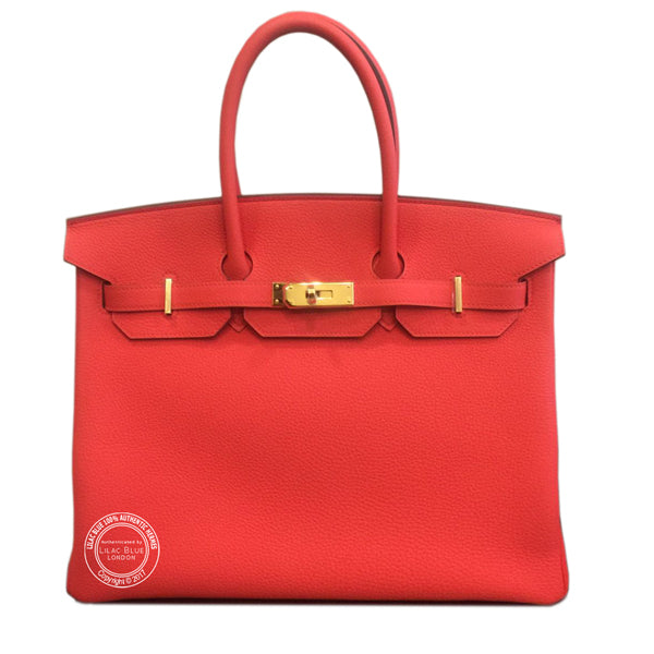 Hermes Birkin 35cm Capucine Togo GHW