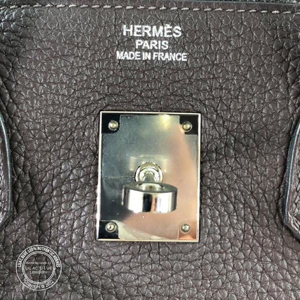 Hermès Birkin 35cm Chocolate Togo PHW - Preloved