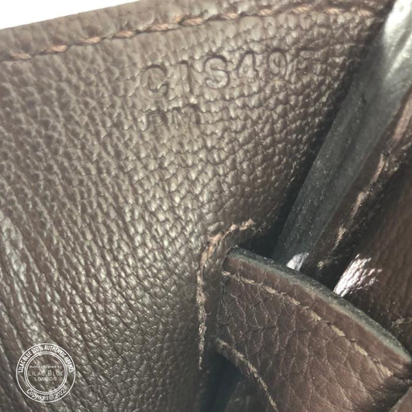 Hermès Birkin 35cm Chocolate Togo PHW - Preloved
