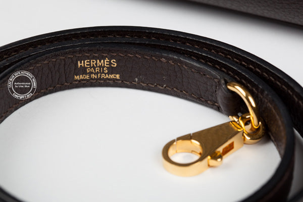 Hermès Kelly 32cm Chocolate Kelly Togo GHW - Preloved