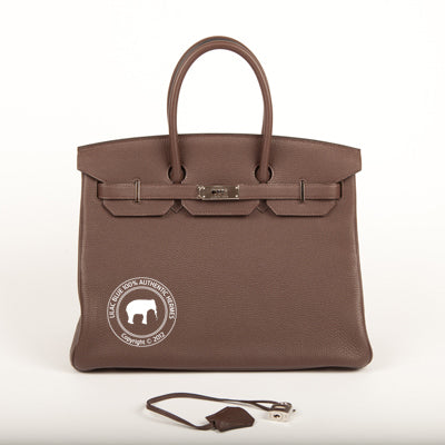 Hermes Birkin 35cm Chocolate Togo PHW
