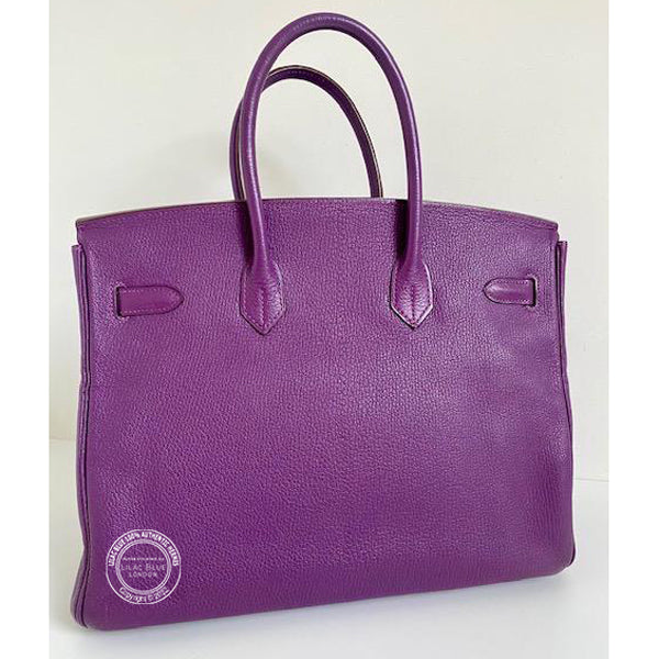 Hermès Birkin 35cm Cyclamen Chevre PHW - Preloved