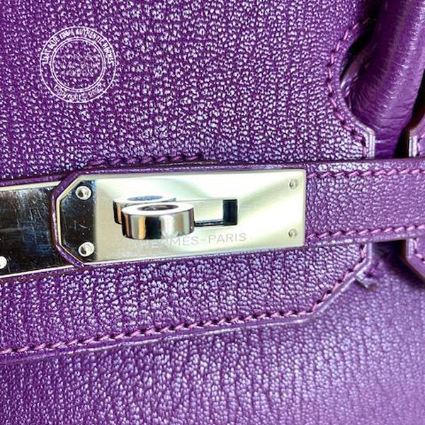 Hermès Birkin 35cm Cyclamen Chevre PHW - Preloved
