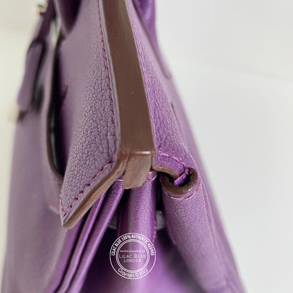 Hermès Birkin 35cm Cyclamen Chevre PHW - Preloved