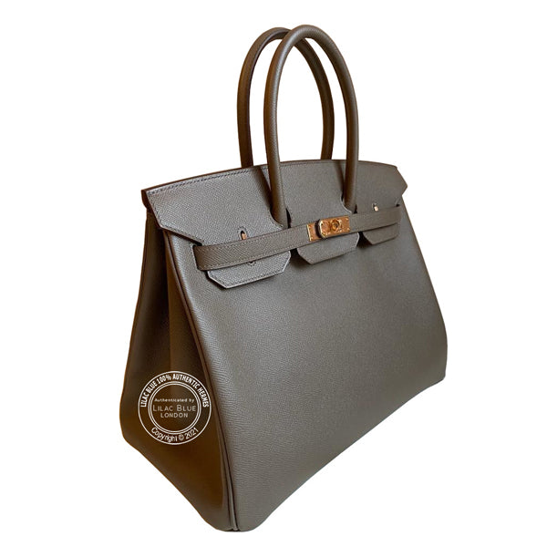 Hermès Birkin 35cm Etain Epsom RGHW