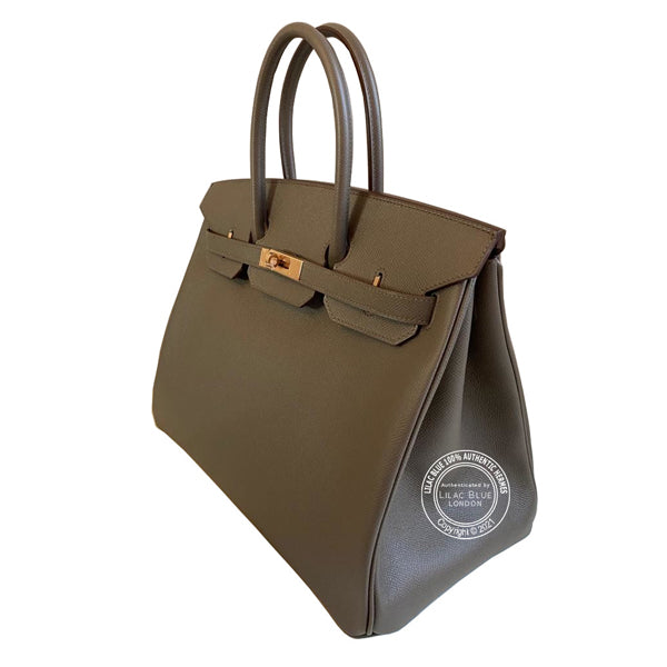 Hermès Birkin 35cm Etain Epsom RGHW