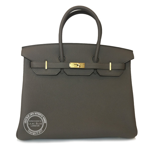 Hermès Birkin 35cm Etain Togo GHW