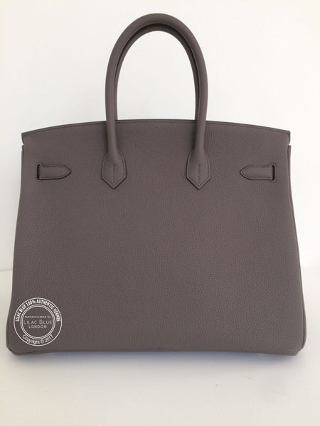 Hermès Birkin 35cm Etain Togo PHW