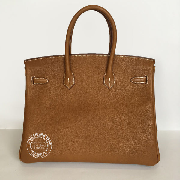 Hermès Birkin 35cm Fauve Barenia Faubourg PHW