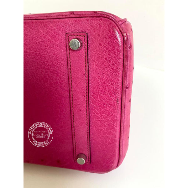 Hermès Birkin 35cm Fuchsia Birkin Ostrich PHW - Preloved
