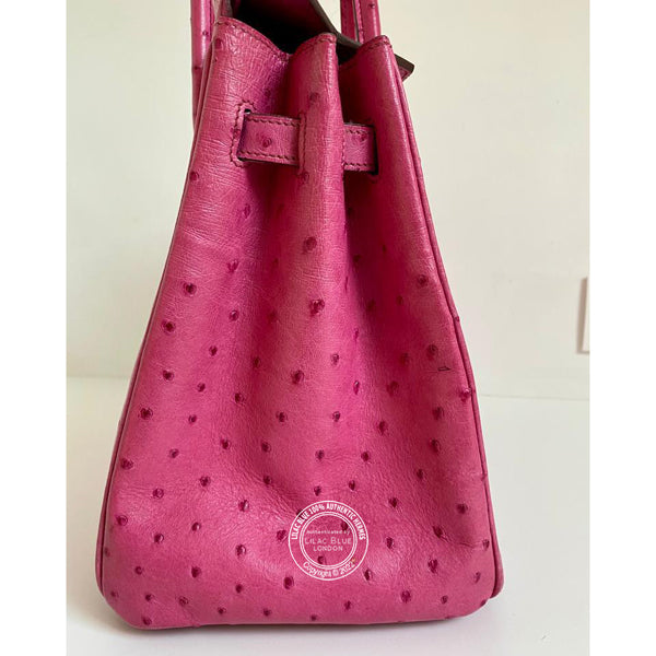 Hermès Birkin 35cm Fuchsia Birkin Ostrich PHW - Preloved