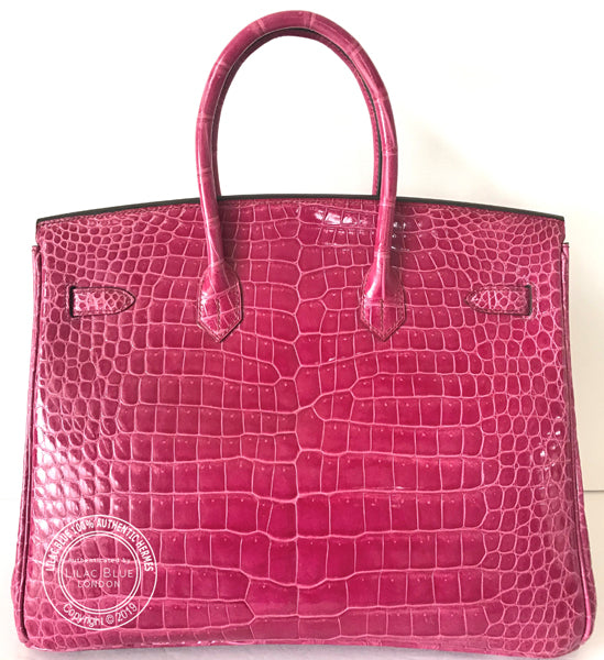 Hermès Birkin 35cm Fuschia Shiny Croc PHW