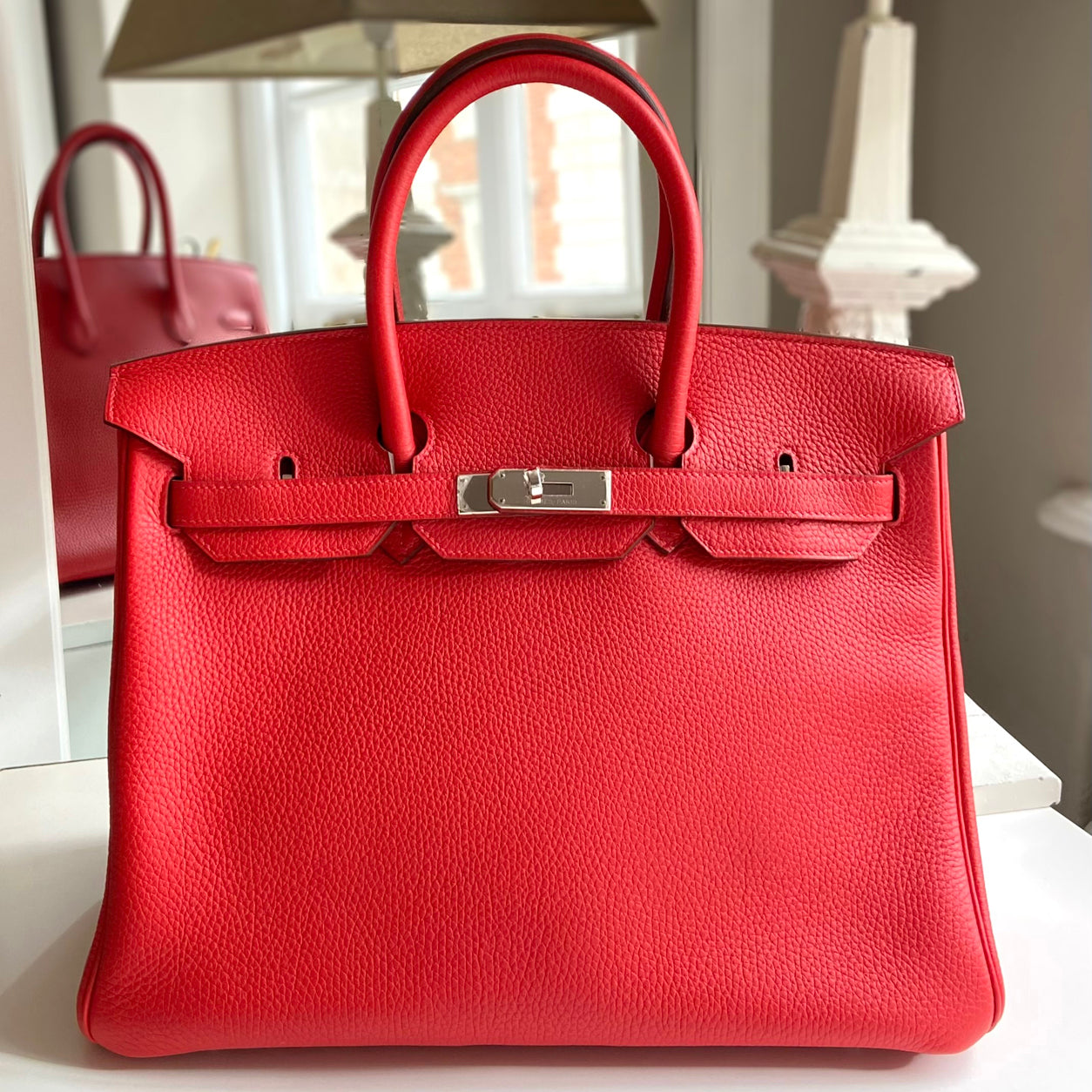 Hermès Birkin 35cm Geranium Togo PHW