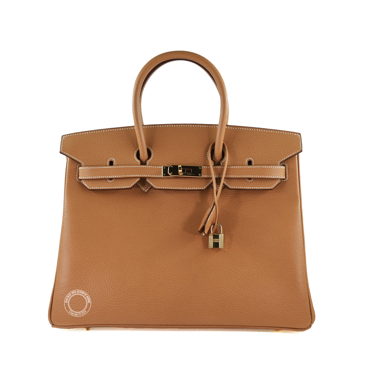 Hermès Birkin 35cm Gold Ardennes GHW - Preloved