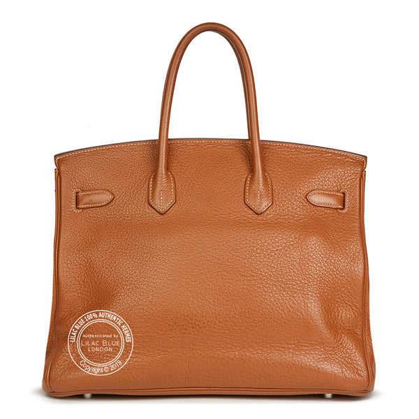 Hermès Birkin 35cm Gold Clemence PHW - Preloved