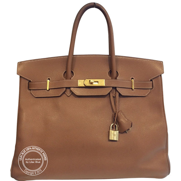 Hermès Birkin 35cm Gold Clemence GHW - Preloved