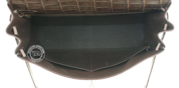 Hermès Kelly 35cm Grand Marriage Permabrass - Preloved