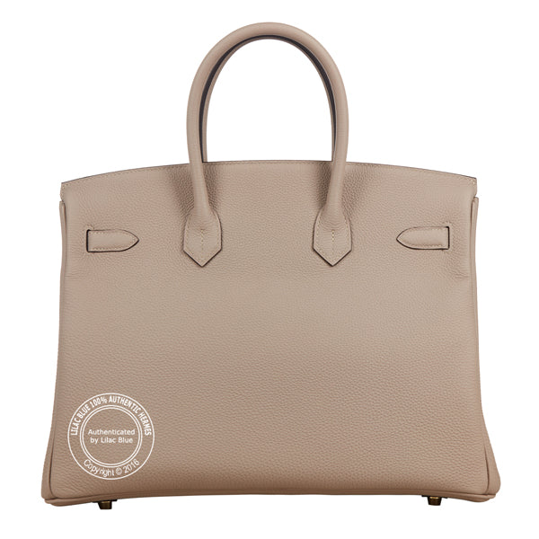 Hermes Birkin 35cm Gris Tourterelle Togo GHW