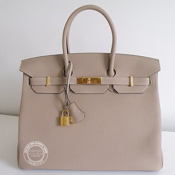 Hermes Birkin 35cm Gris Tourterelle Togo GHW