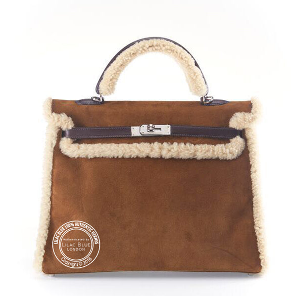 Hermès Kelly 35cm Shearling PHW