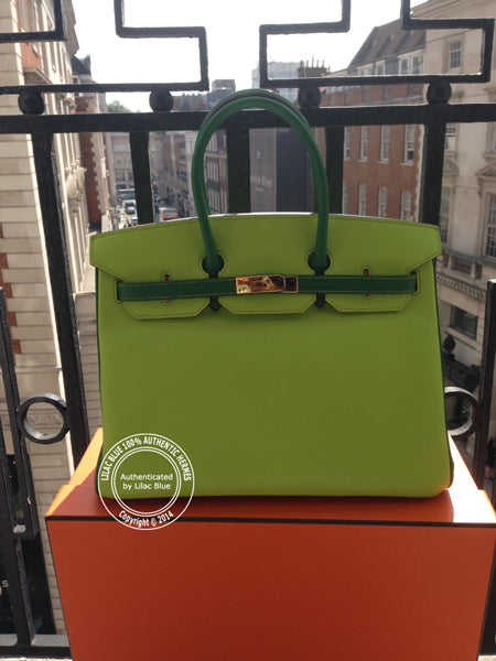 Hermes Birkin 35cm Kiwi/Green Candy Epsom GHW