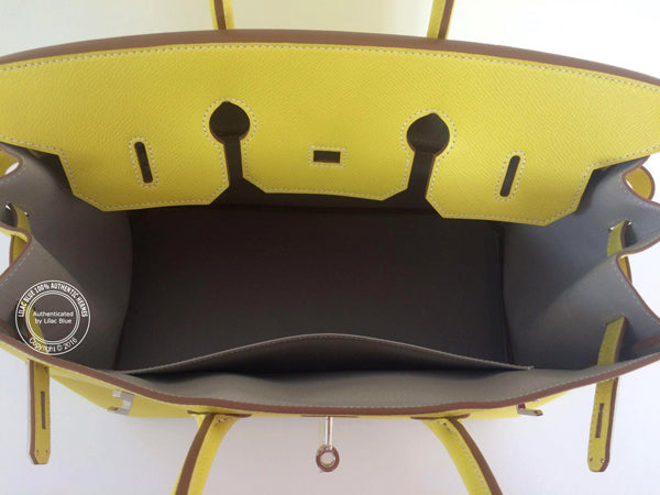 Hermès Birkin 35cm Lime/Gris Perle Candy Epsom PHW