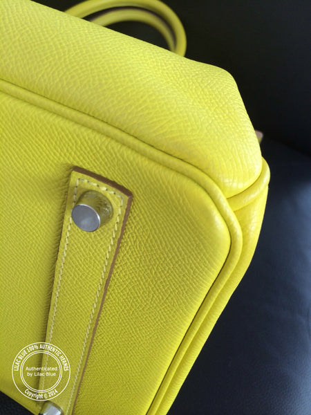 Hermes Birkin 35cm Lime Candy Epsom PHW - Preloved