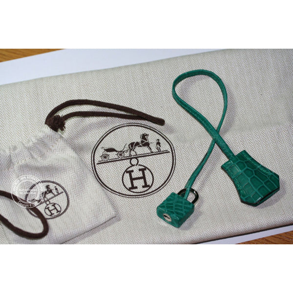 Hermès Birkin 35cm Malachite Matte Croc PHW