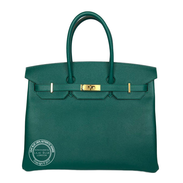 Hermès Birkin 35cm Malachite Epsom GHW