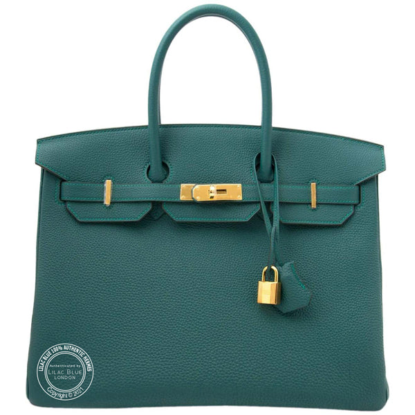 Hermès Birkin 35cm Malachite Togo GHW